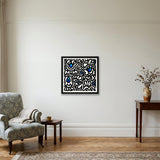 BLUE_26-9x26-9 — 40×40cm, 16×16" Black Frame