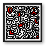 RED_28-5x28-5 — framed (Black)