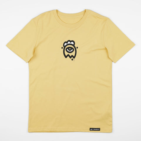 'Cyclops Ghost' Dusty Yellow T Shirt