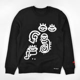'Gecko' Black Sweatshirt